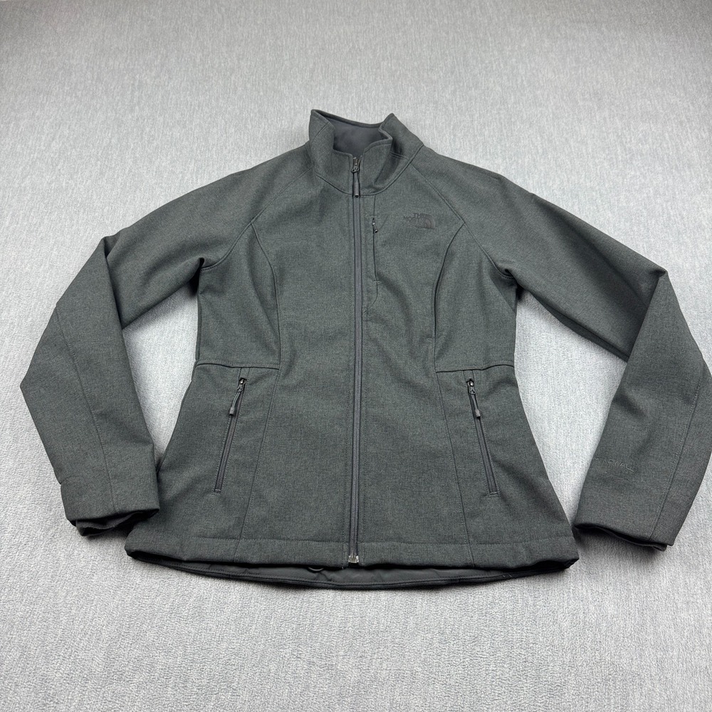 The North Face Jacket Womens Small Gray Apex Bionic 2 WindWall Full Zip Fleece